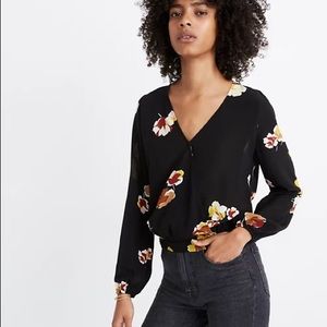 Madewell Gallery Floral Wrap Top